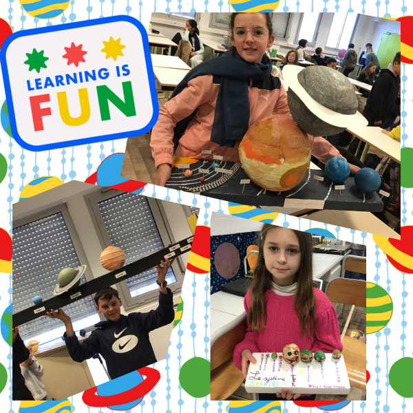 Maquettes des 603 : la Terre dans le systme solaire