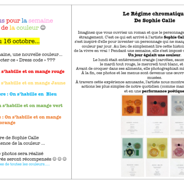 Semaine du Go�t 2026 ...haute en couleurs !