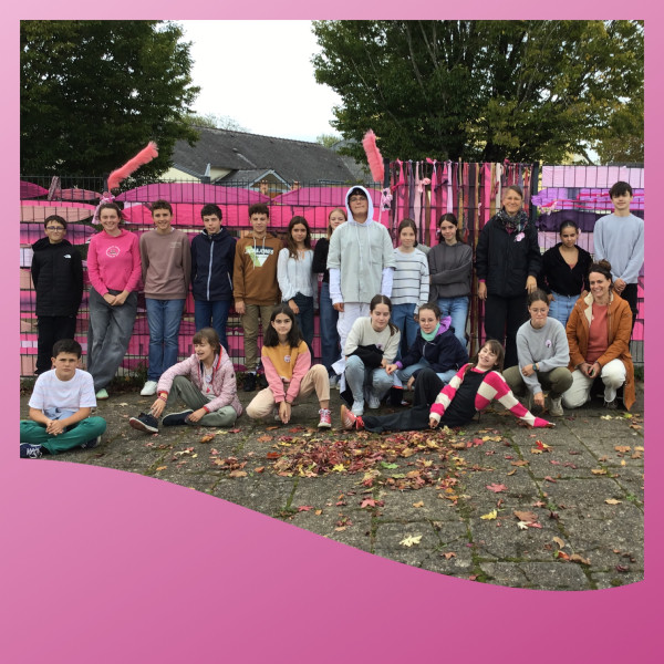 Le collège se pare de rose pour lutter contre le cancer du sein !