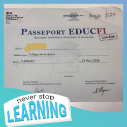 Les 4ᵉ passent leur passeport EDUCFI
